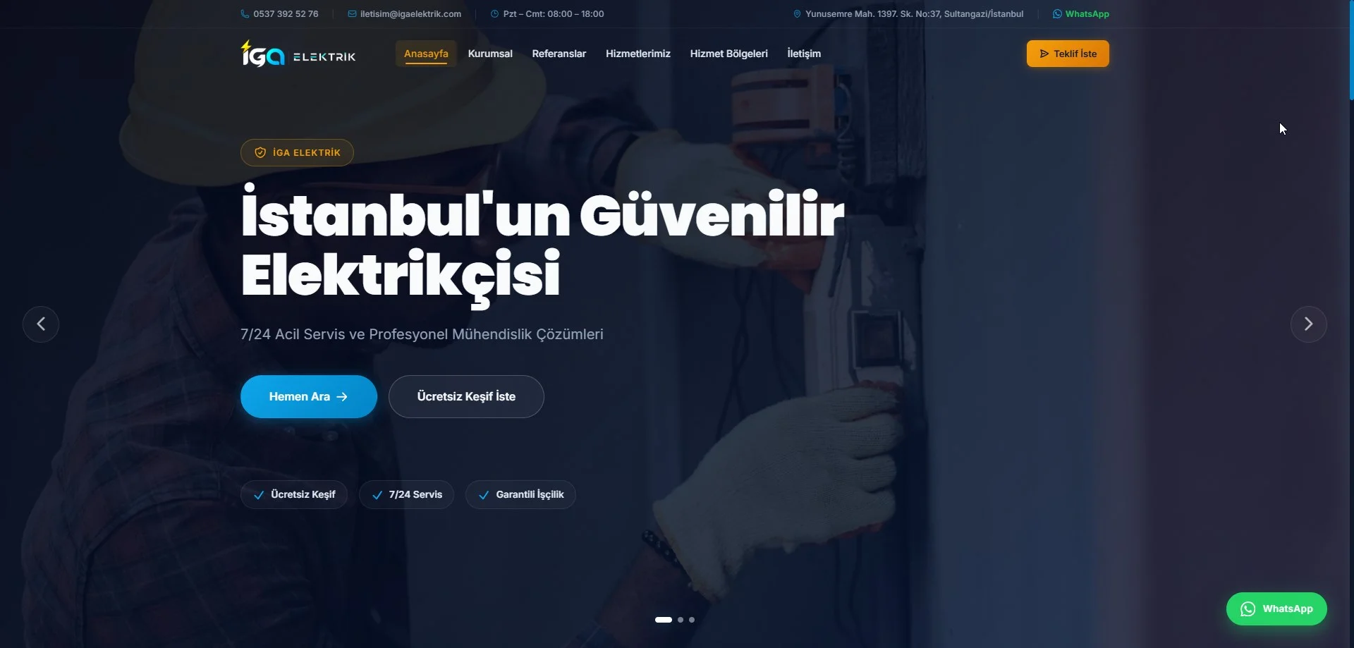 İGA Elektrik: Endüstriyel Tesisat ve Mühendislik Hizmet Portalı